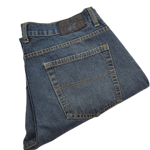 Beverly Hills Polo Club Jeans Very Creased‎ Mens Sz 36x32 - Picture 1 of 11